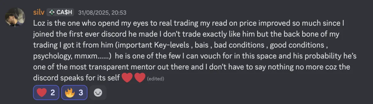 Member testimonial about improving price reading