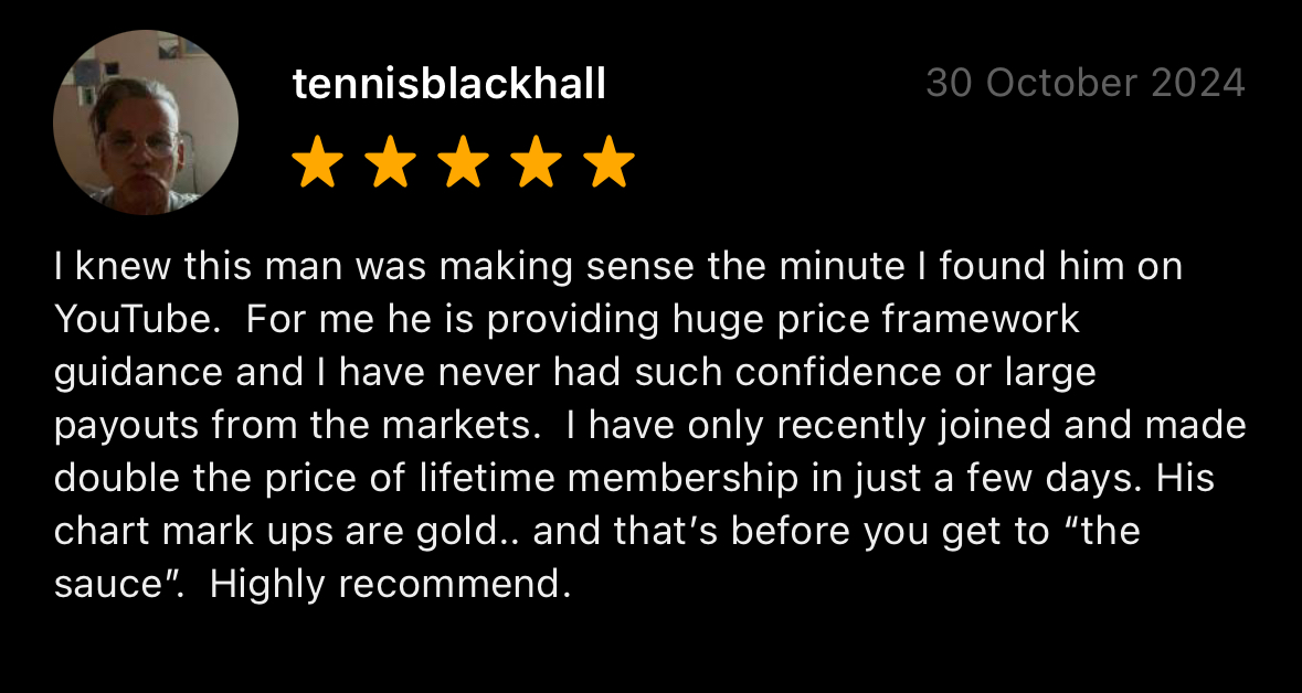 Five star review about price framework guidance and payouts